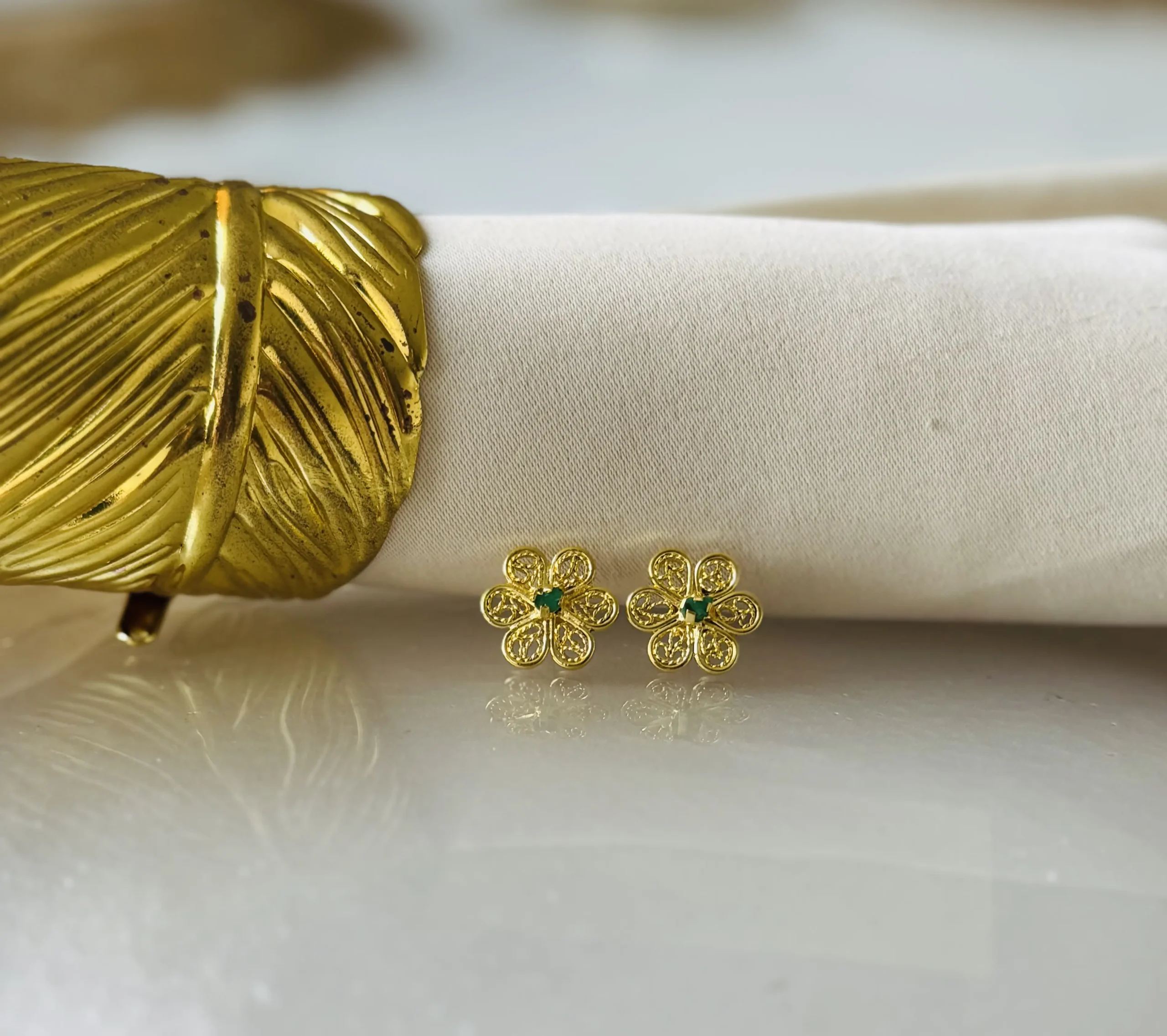 Aretes de filigrana artesanal - Image 3