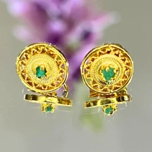 Aretes de filigrana artesanal - Circular