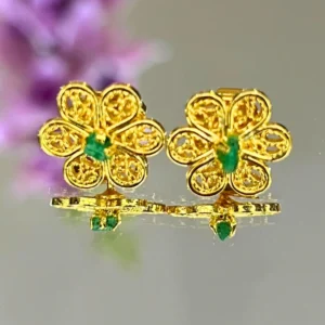 Aretes de filigrana artesanal - Floral